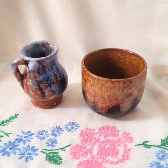 4/$26 Miniature Pottery Jug & Cup - Picture 2 of 5